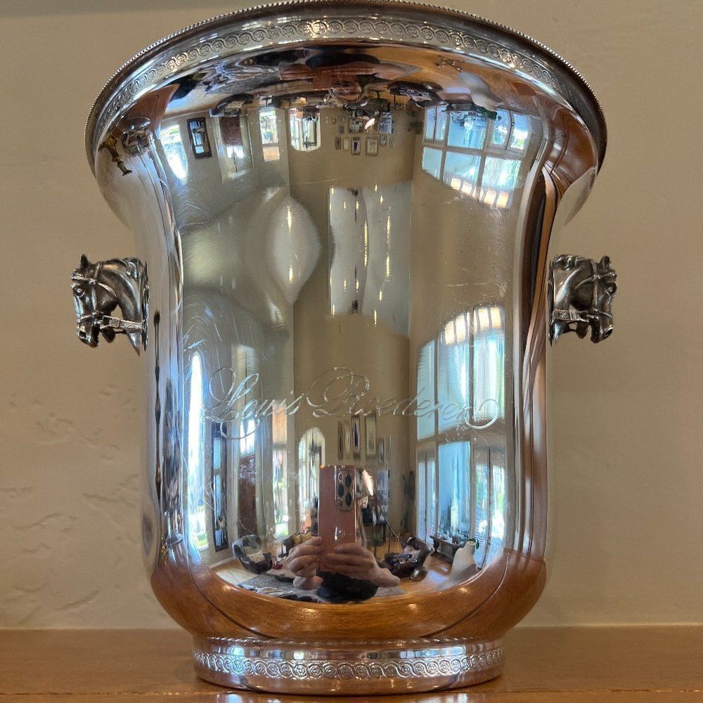 Louise Roederer Silver Plate Champagne Bucket, France, Circa 1920